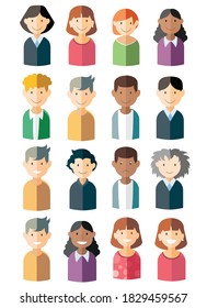 Teens students college people set family teachers