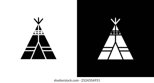 Teepee icon Art design illustration