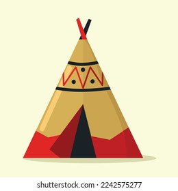 Teepee icon isolated vector illustration