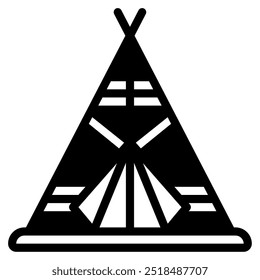 Teepee-Symbol für Web, App, Infografik usw.