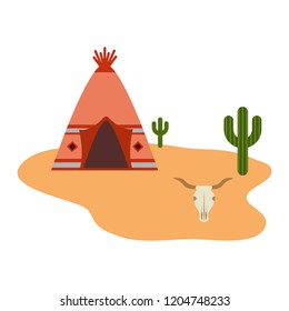 teepee native american cactus desert