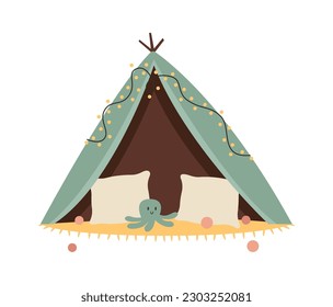 Teepee tent for baby Vector Illustration