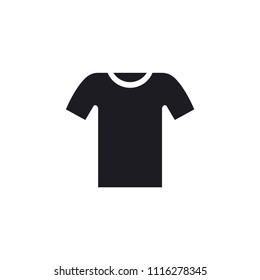 Teeshirt icon isolated on white background. Clothing symbol modern, simple, vector, icon for website design, mobile app, ui. Vector Illustration