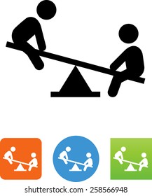 Teeter Totter / Playground / Kids Playing Icon