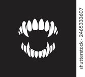 teeth abstract logo symbol vector