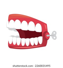 teeth april fools day icon white background