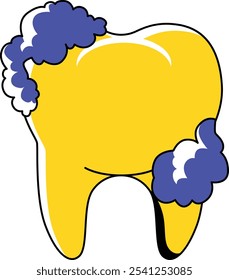 Teeth Being Brushed of Illustration
