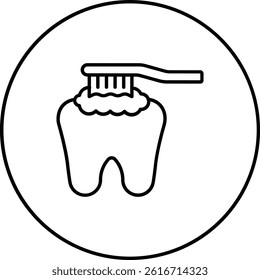 Teeth Brushing vector icon. Can be used for printing, mobile and web applications.