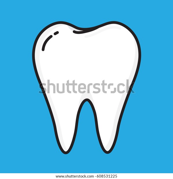 Teeth Cartoon Design Stock Vector (Royalty Free) 608531225 | Shutterstock