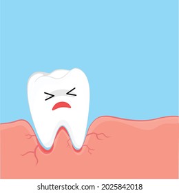 Teeth Cartoon gum disease gingivitis