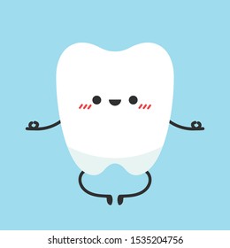 teeth cartoon vector. character design.