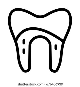 teeth cavity icon