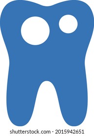 teeth cavity vector glyph colour icon