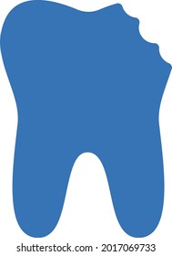 icono de color de glifo vectorial de cavidad dental