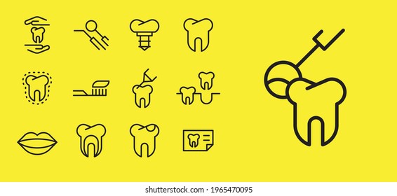 Teeth – clean icon set