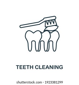 Teeth Cleaning icon. Simple element from personal hygiene collection. Creative Teeth Cleaning icon for web design, templates, infographics and more