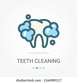 Teeth Cleaning Vector Icon