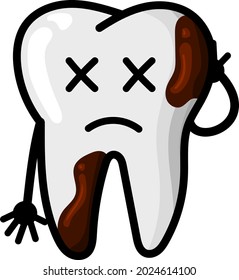 Teeth dental cute illustration set emoticon tooth icon sign. teeth illustration. tooth icon. smile teeth