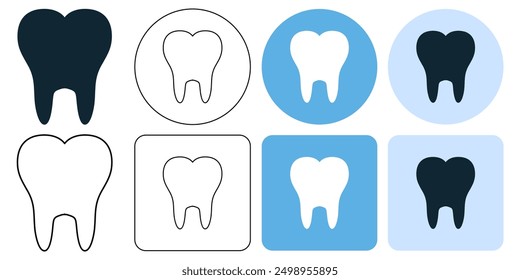 teeth dental, dentist doctor, tooth dent care icon symbol ui and ux design, glyphs and stroke line icon