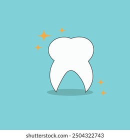 Icono dental de los dientes, Vector, icono dental