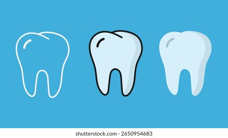 Teeth dental illustration for dentistry resources. Perfect for dental clinics, oral health websites, and educational materials on dental hygiene.