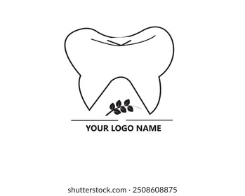 Dientes y diseño de logotipo dental