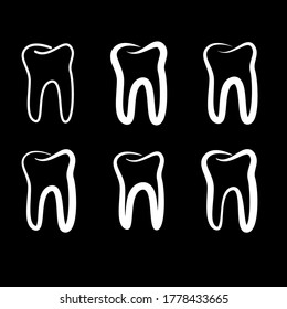 teeth dentist dental clinic logo symbol icon vector template