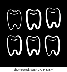 teeth dentist dental clinic logo symbol icon vector template