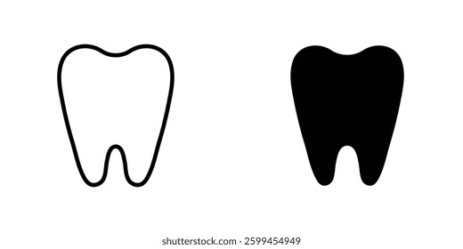 Teeth flat simple vector icons illustration set.