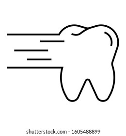 Teeth flow Logo vector Icon design
