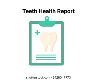 Teeth health flat illustration. Dentistry and orthodontics vector illustration. Dental clinic services, stomatology, dentistry, orthodontics, oral health care and hygiene vector.