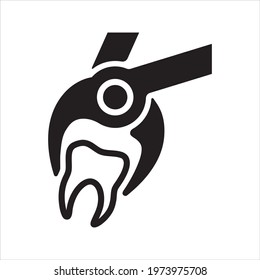 Teeth hygiene icon, vector and glyph