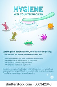 Teeth hygiene poster
