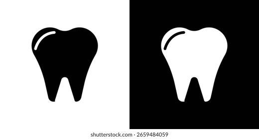 Teeth icon black silhouette for web, and mobile app