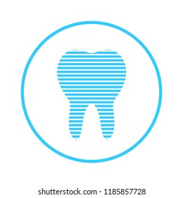 teeth icon, dentist flat vector symbol, a healthy tooth  isolated on white background