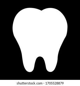 ícono dental signo/símbolo de vector plano dentista. Para la interfaz de usuario móvil