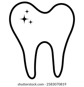 teeth icon dentist flat vector sign. symbol. For mobile user interface, Tooth, linear icon. Line with editable stroke. clean tooth icon collection in liner stock. Design eps 10