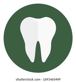 Icono de los dientes dentista sobre fondo blanco.