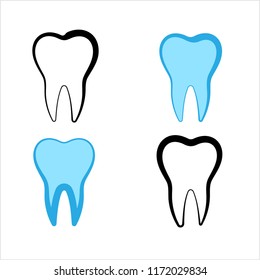 Teeth Icon Design, Medical Design Vector Art Illustration
