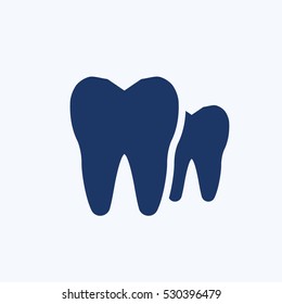 Teeth icon design,clean vector