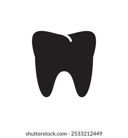 Icono de dientes Ilustración de línea plana
