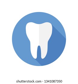 teeth icon flat vector illustration.