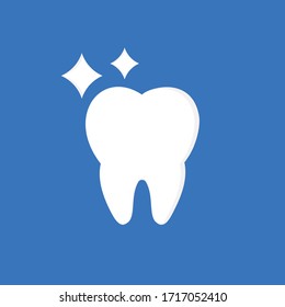 teeth icon flat vector logo template . dentist logo
