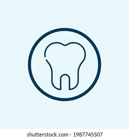 teeth icon isolated on white background from the medical collection. teeth icon thin line outline linear teeth symbol for logo, web, app