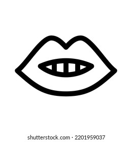 teeth icon or logo isolated sign symbol vector illustration - high quality black style vector icons
