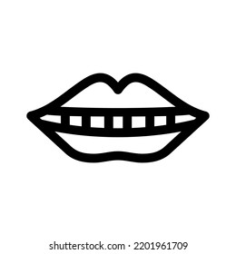 teeth icon or logo isolated sign symbol vector illustration - high quality black style vector icons
