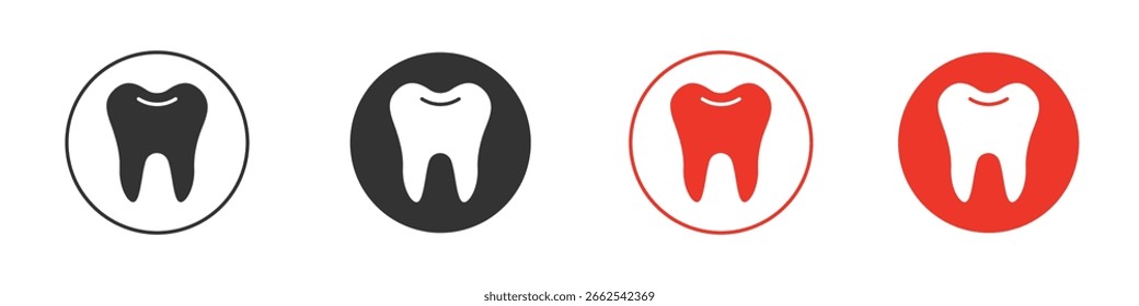 Ícone de dentes para logotipo, símbolo de sinal de vetor para design