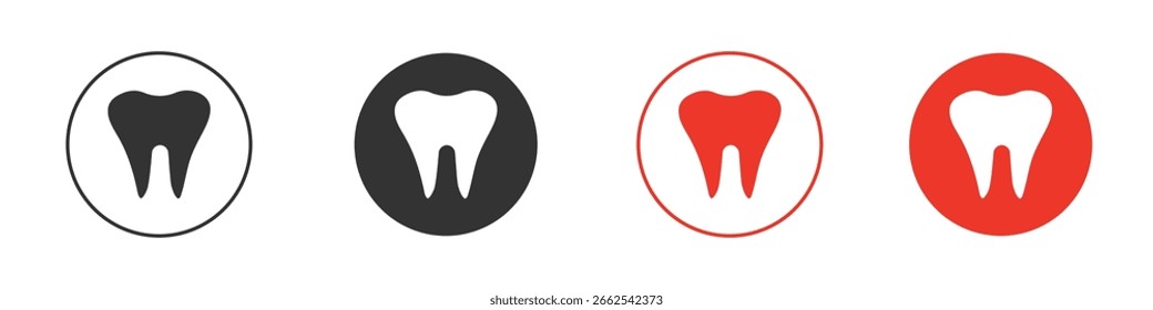 Teeth icon for logo, vector sign symbol for design