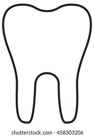Teeth Icon Outline 