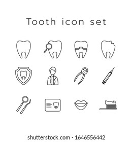 Icono de dientes para diseño dental. Ilustración vectorial.